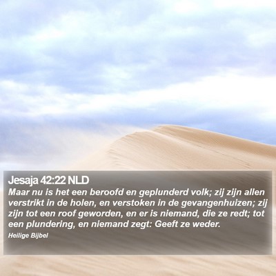 Jesaja 42:22 NLD Bible Verse Image