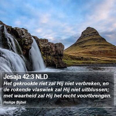 Jesaja 42:3 NLD Bible Verse Image