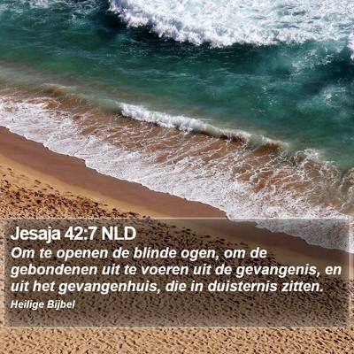 Jesaja 42:7 NLD Bible Verse Image
