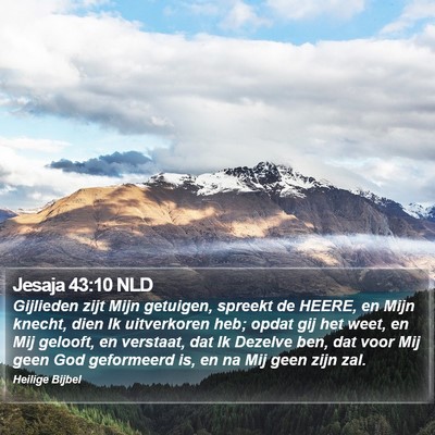 Jesaja 43:10 NLD Bible Verse Image