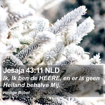 Jesaja 43:11 NLD Bible Verse Image