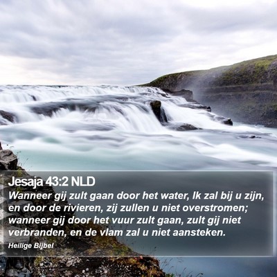 Jesaja 43:2 NLD Bible Verse Image