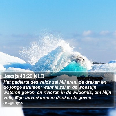 Jesaja 43:20 NLD Bible Verse Image