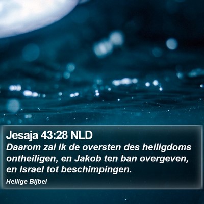 Jesaja 43:28 NLD Bible Verse Image