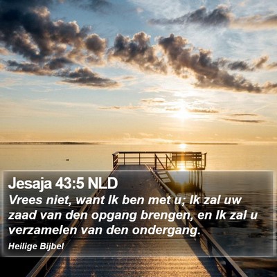 Jesaja 43:5 NLD Bible Verse Image