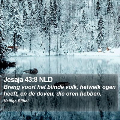 Jesaja 43:8 NLD Bible Verse Image