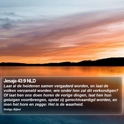 Jesaja 43:9 NLD Bible Verse Image
