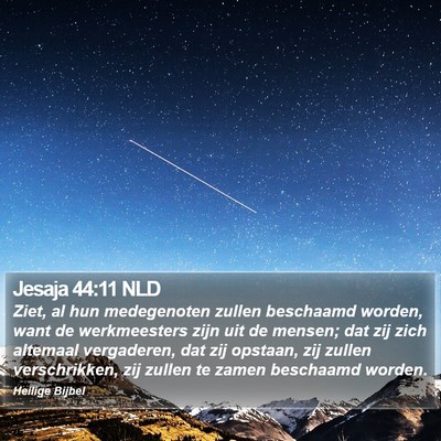 Jesaja 44:11 NLD Bible Verse Image