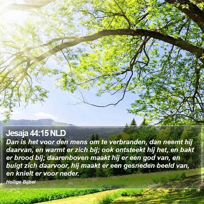 Jesaja 44:15 NLD Bible Verse Image