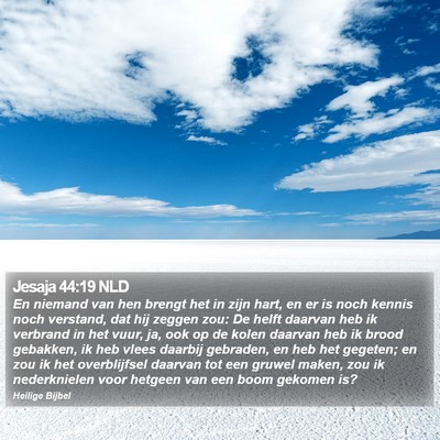Jesaja 44:19 NLD Bible Verse Image