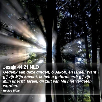 Jesaja 44:21 NLD Bible Verse Image