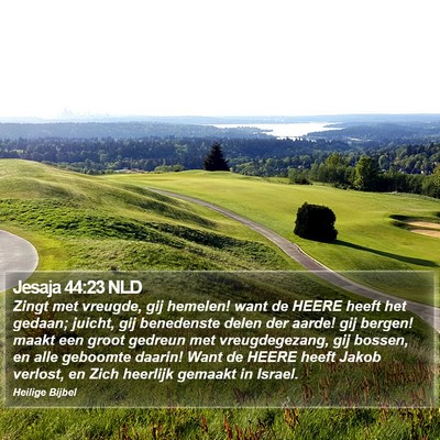 Jesaja 44:23 NLD Bible Verse Image