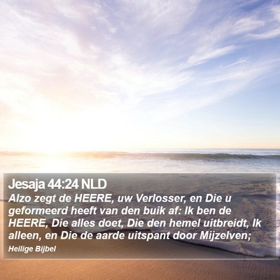 Jesaja 44:24 NLD Bible Verse Image