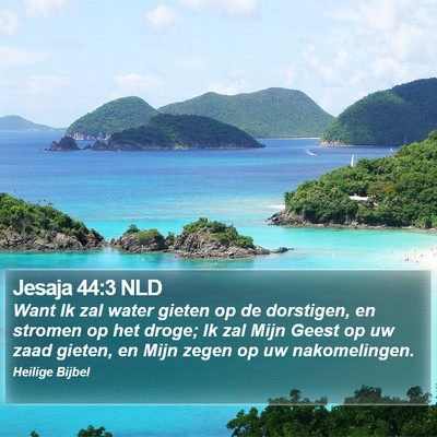 Jesaja 44:3 NLD Bible Verse Image