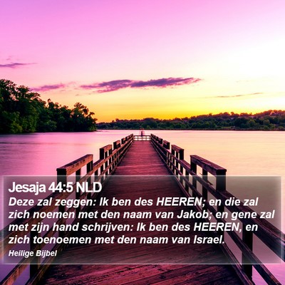 Jesaja 44:5 NLD Bible Verse Image