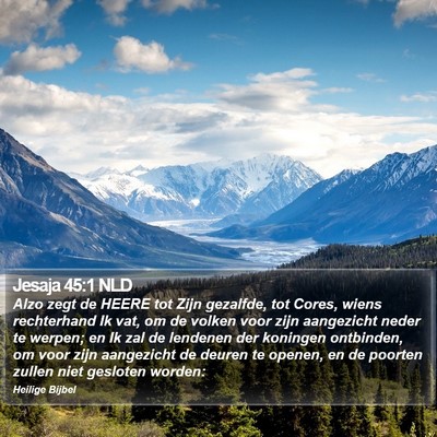 Jesaja 45:1 NLD Bible Verse Image