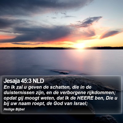 Jesaja 45:3 NLD Bible Verse Image