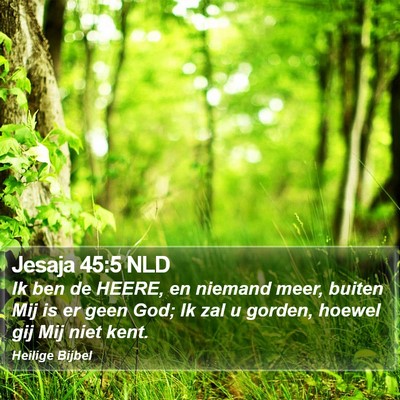 Jesaja 45:5 NLD Bible Verse Image