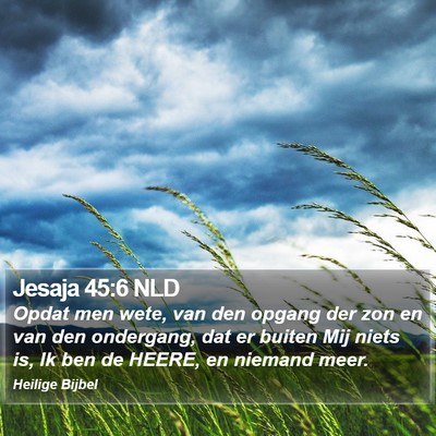 Jesaja 45:6 NLD Bible Verse Image