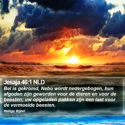 Jesaja 46:1 NLD Bible Verse Image