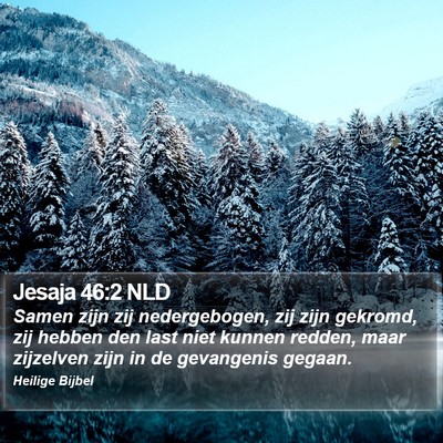 Jesaja 46:2 NLD Bible Verse Image