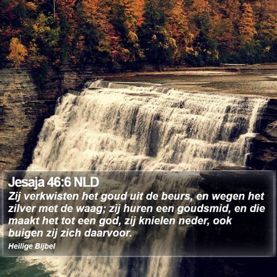 Jesaja 46:6 NLD Bible Verse Image