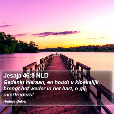 Jesaja 46:8 NLD Bible Verse Image