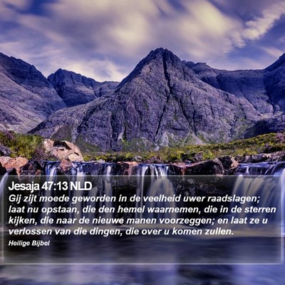 Jesaja 47:13 NLD Bible Verse Image