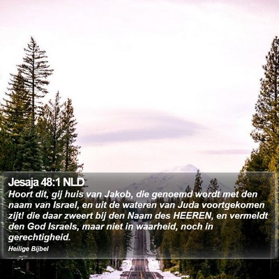 Jesaja 48:1 NLD Bible Verse Image