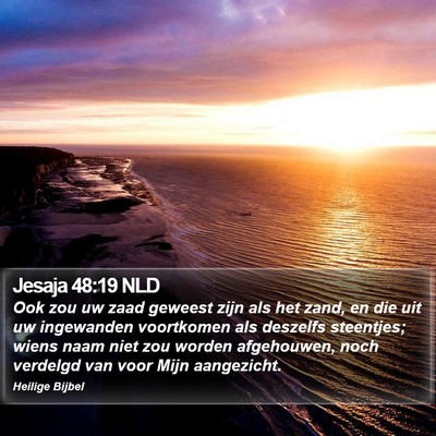 Jesaja 48:19 NLD Bible Verse Image