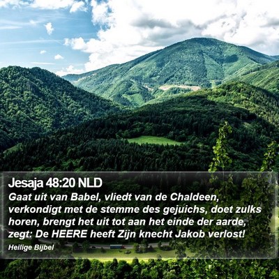 Jesaja 48:20 NLD Bible Verse Image