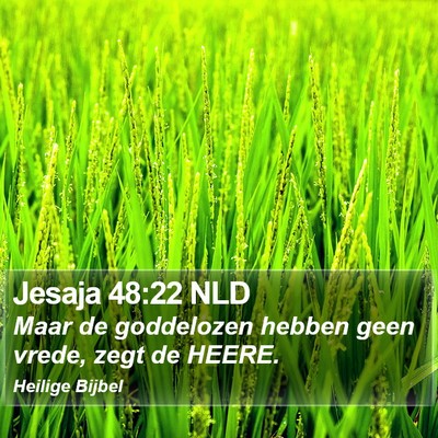 Jesaja 48:22 NLD Bible Verse Image