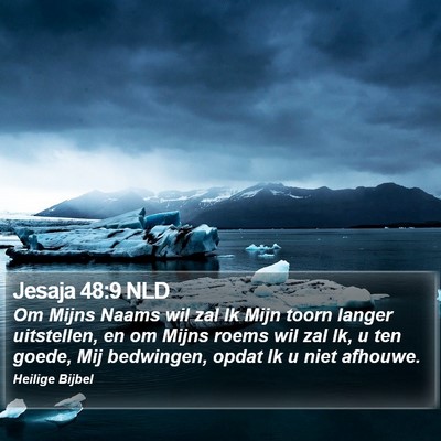 Jesaja 48:9 NLD Bible Verse Image