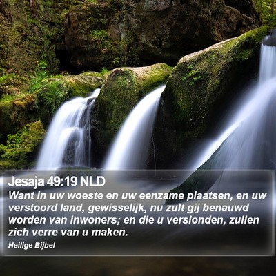 Jesaja 49:19 NLD Bible Verse Image
