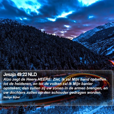 Jesaja 49:22 NLD Bible Verse Image