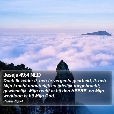 Jesaja 49:4 NLD Bible Verse Image