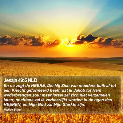 Jesaja 49:5 NLD Bible Verse Image