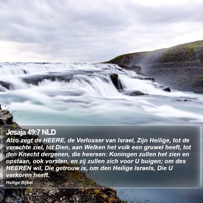 Jesaja 49:7 NLD Bible Verse Image