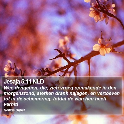 Jesaja 5:11 NLD Bible Verse Image