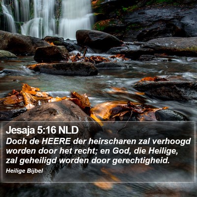 Jesaja 5:16 NLD Bible Verse Image