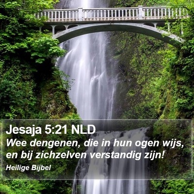 Jesaja 5:21 NLD Bible Verse Image