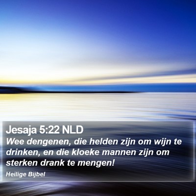 Jesaja 5:22 NLD Bible Verse Image