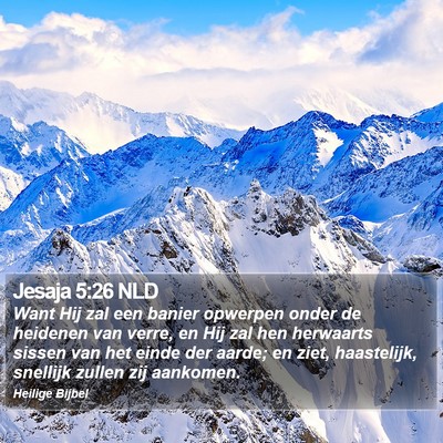 Jesaja 5:26 NLD Bible Verse Image