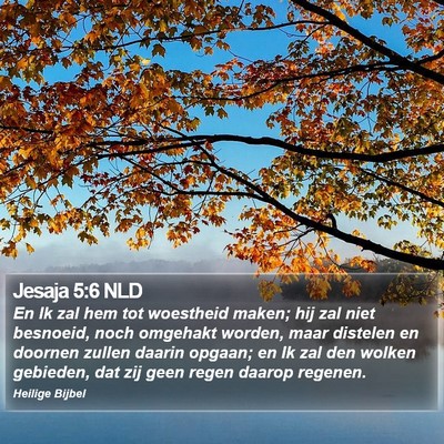 Jesaja 5:6 NLD Bible Verse Image