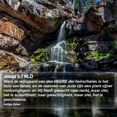 Jesaja 5:7 NLD Bible Verse Image