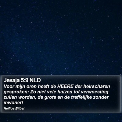 Jesaja 5:9 NLD Bible Verse Image