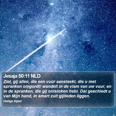 Jesaja 50:11 NLD Bible Verse Image
