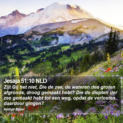 Jesaja 51:10 NLD Bible Verse Image
