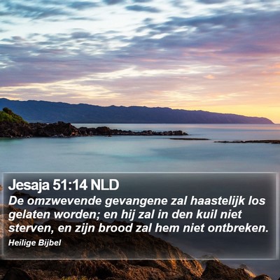 Jesaja 51:14 NLD Bible Verse Image