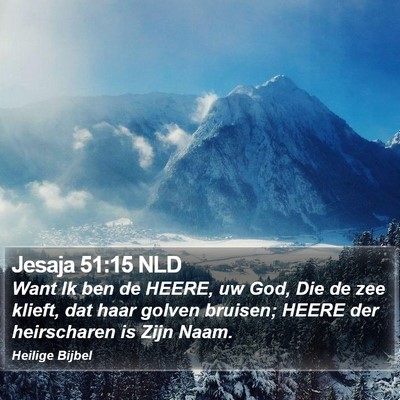 Jesaja 51:15 NLD Bible Verse Image